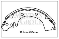 HYUNDAI EXCEL- 90/91; ARKA FREN PABUCU (101X35) (DAIWA) MB238881