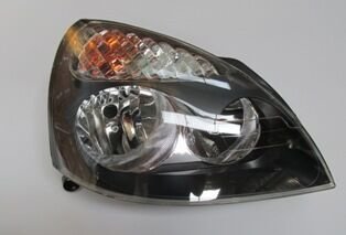 RENAULT CLIO- 2- SD/HB- 02/06; FAR LAMBASI SAĞ ELEKTRİKLİ/MOTORSUZ SİYAH 5FİŞLİ (H1/H7) (AYFAR) 7701051770