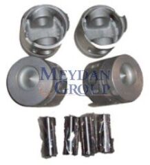 MITSUBISHI CANTER- FE635/659- 98/06; PİSTON SET 0.50 (4D32/34) 3.6/3.9cc ÇELİK(104.5X3X2X4)TIK ME018277-050