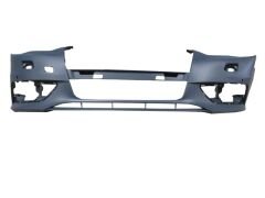 AUDI A3- HB/SB- 12/15; ÖN TAMPON GRİ ASTARLI (SİS/PANJUR/FAR YIKAMA DELİKLİ/SENSÖR DELİKLİ) (TW) 8V0807065CGRU