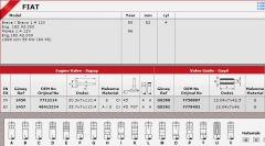 SİBOP TAKIMI 2456 2457 IN 8 EX 4 BRAVA 1.4 12-V (8 EMME + 4 EKSOZ)