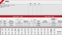 SİBOP TAKIMI 4048 4049 IN 8 EX 8 ASTRA-H-J 1.6 TWINPORT
