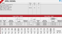 SİBOP TAKIMI 4091 4094 IN 4 EX 4 ASTRA 1.7 8V TURBO DIZEL