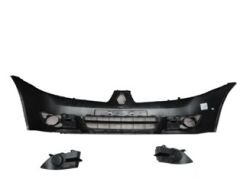 RENAULT CLIO- 2- SD/HB- 06/08; ÖN TAMPON SİYAH (PANJUR/SİS KAPAĞI İLE BİRLİKTE)(MAKYAJLI KASA) TYG) 7701209646