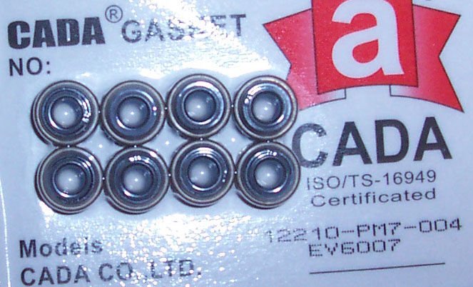 HONDA INTEGRA- 90/94; SUPAP LASTİĞİ (SET 8ADET) (CAV6007)(B18A/D16A1/B20B) 1.6/1.8CC (CADA) 12210-PM7-004