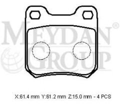 OPEL VECTRA- B- 99/02; ARKA FREN BALATASI (KABLOSUZ)(DİSK) (61,4X61,2X15) (BRAMAX) 91145710