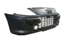 PEUGEOT 307- 06/08; ÖN TAMPON GRİ (BANDLI/PANJURLU/SİS ÇERÇEVELİ/NİKELAJLI (KOMPLE) 7410.NT