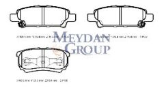 MITSUBISHI OUTLANDER- 04/07; ARKA FREN BALATASI 2,0/2,4 (DİSK)(105,9X32,5X15,4/85,5X35,5X15,4)DAIWA) MR955068