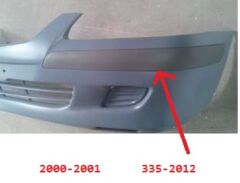 MAZDA 626- SD/HB- 00/01; ÖN TAMPON BANDI SOL GRİ (TYG) GG3E50B41A