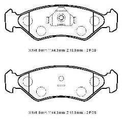 FORD FIESTA- 96/99; ÖN FREN BALATASI (DİSK) (141X44,3X18) (BRAMAX) 87FX-2K021-FA