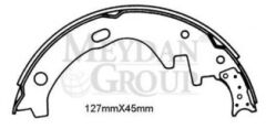 NISSAN PICK UP- 720- 83/85; ARKA FREN PABUCU (127X45) (DAIWA) D4060-T6025
