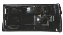 RENAULT R9- BROADWAY- 93/96; STOP LAMBASI SOL (SİYAH/KIRMIZI) (DUYSUZ) (PLEKSAN) 7700773354