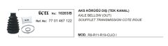 AKS KÖRÜĞÜ DIŞ 10203B TEK KANAL R9 11 19 CLIO-I 7701467122