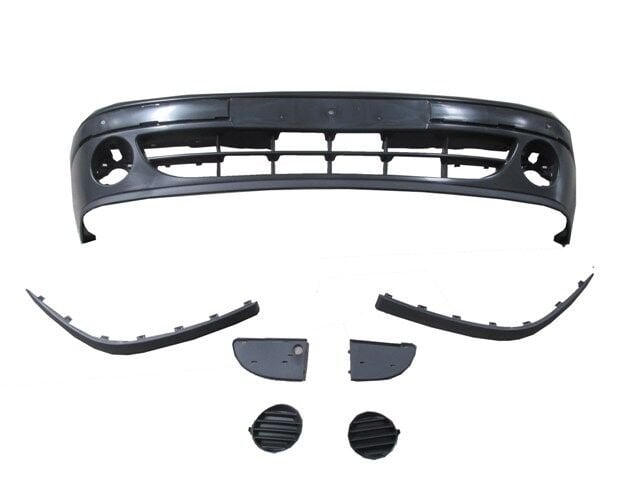 RENAULT MEGANE- 1- 99/02; ÖN TAMPON SİYAH (SİS DELİKLİ/SİS KAPAKLI/ŞOK EMİCİLİ/BANTLI) (EUROBUMP) 7701471765