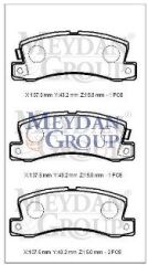 TOYOTA AVENSIS- 01/02; ARKA FREN BALATASI 1,8/2,0 (DİSK) (107,6X35X15) (DAIWA) 04466-20020