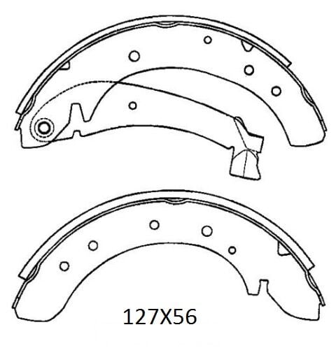 FIAT DUCATO- 97/02; ARKA FREN PABUCU 2,0/2,5/2,8 (127X56)(18 KİŞİLİK) (BRAMAX) 4241.H5