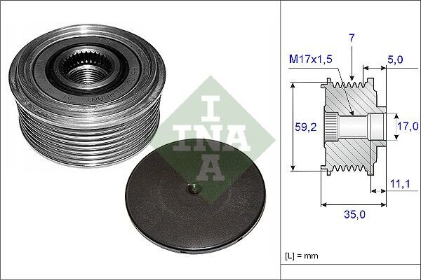 ALTERNATÖR KASNAĞI 535008710 TRANSİT V184 (01-07) 2.4 TDCİ