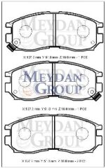 MITSUBISHI GALANT- 88/91; ÖN FREN BALATASI 1,8/2,0 (DİSK) (127,9X51X16) (DAIWA) MR129431