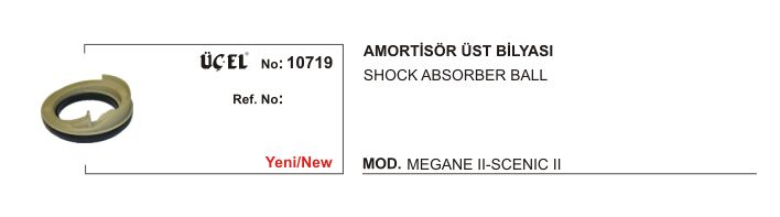 AMORTİSÖR BİLYASI ÜST 10719 MEGANE-II