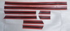 JEEP CHEROKEE- 91/96; KAPI BANDI SET İNCE TİP (NİKELAJ ÇITALI) (8 PARÇA) (BFN) -