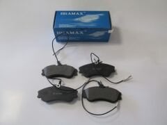 PEUGEOT PARTNER- 03/09; ÖN FREN BALATASI (4 KABLOLU)(DİSK) (129,7X56X18,5) (BRAMAX) 4251.54