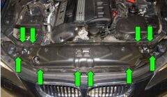 BMW 5 SERI- E60- 04/10; ÖN PANEL ÜST PARÇA (ÜST KISIM) SAC (TW) 51647033741