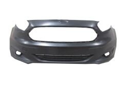 FORD TOURNEO COURIER- 14/18; ÖN TAMPON SİYAH IZGARALI/SİS DELİKLİ/SİS KAPAKLARI ÜZERİNDE ET76-17K819