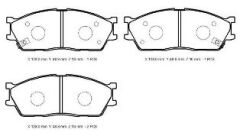 KIA RIO- II- 03/05; ÖN FREN BALATASI (127,8X48.8X16) (DAIWA) 0K9D03328Z