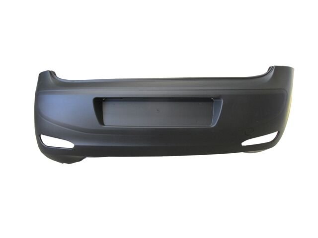 FIAT PUNTO- EVO- 12/16; ARKA TAMPON SİYAH (SENSÖR DELİKSİZ/SİS DELİKLİ/ÇEKİ KAPAKLI)(EUROBUMP) 735564075