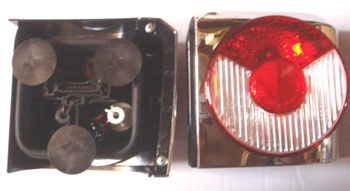 VOLKSWAGEN TRANSPORTER- T4- 02/03; MODİFİYE STOP LAMBASI SAĞ/SOL SET NİKELAJLI/KIRMIZI (TYC) -