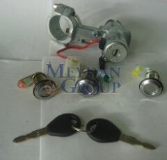 NISSAN MICRA- K11- 98/02; KONTAK KİLİT SETİ (3LÜ) (KONTAK/KAPI/BAGAJ) (TERMİKLİ) -