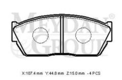 HONDA ACCORD- 79/81; ÖN FREN BALATASI (DİSK) (107,4X43X15) (DAIWA) 45022-SA0-505