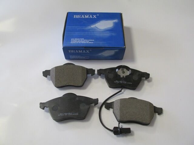 AUDI A3- 97/03; ÖN FREN BALATASI 1,8T/1,9TDI (1 KABLOLU)(DİSK)(156,4X73,8X19,6/74,1X19,6)(BRAMAX) 1133046