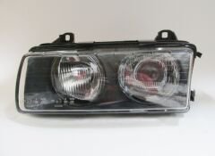 BMW 3 SERI- E36- SD/COUPE- 91/98; FAR LAMBASI SOL MAN/ELK (ÇİZGİLİ CAM) MERCEKLİ SİYAH 4FİŞLİ(DJ 63121393272