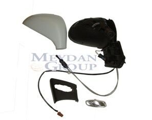 PEUGEOT 207- 06/12; KAPI AYNASI SAĞ MANUEL/SİNYALLİ/SENSÖRLÜ/GRİ KAPAKLI 4+2 FİŞLİ (FAMELLA) 96806158XT
