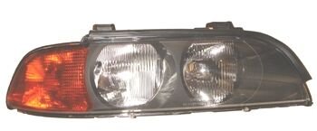 BMW 5 SERI- E39- 96/00; FAR LAMBASI SAĞ ELEKTRİKLİ SARI SİNYALLİ H7/HB3 (TYC) 63128362526