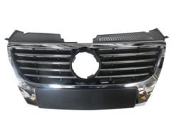 VOLKSWAGEN PASSAT- B6- 05/10; ÖN PANJUR SİYAH (NİKELAJ KAPLAMALI)(IZGARASI NİKELAJLI) SENSÖR DELİKLİ 3C0853651FPWF