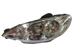 PEUGEOT 206- SD- 07/11; FAR LAMBASI SOL ELEKTRİKLİ/MOTORSUZ (ŞEFFAF CAMLI) H7/H7 (AYFAR) 6204.S9