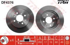 DİSK FREN AYNASI ÖN AC3271 AGILA 1.2 16V 1.3 CDTI ABSLİ HAVALI