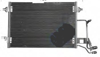 AUDI A4- 95/99; KLİMA RADYATÖRÜ ALÜMİNYUM (595X422X16) 8D0260403E