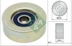 INA 532087320 - V KAYIŞ GERGİ RULMANI (17X80X27) SUBARU FORESTER (SH_) 2.0 AWD 2010 -> IMPREZA (GP) 1.6 İ (GP2) 2012-2016, OUTBACK (BR) 2.5 İ AW