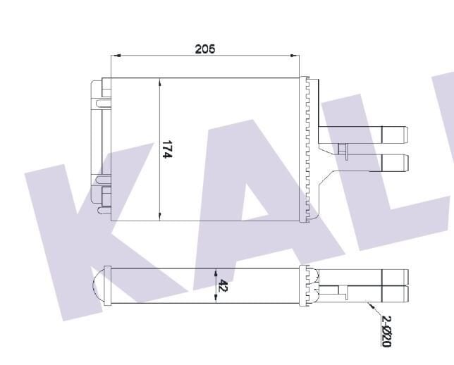 KALORİFER RADYATÖRÜ 346675 VECTRA-B 96-02 KLİMALI
