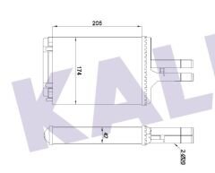 KALORİFER RADYATÖRÜ 346675 VECTRA-B 96-02 KLİMALI