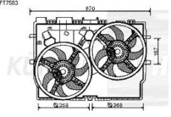 FAN MOTORU+DAVLUMBAZ 348490 DUCATO-III 2.3JTD 06-> BOXER JUMPER