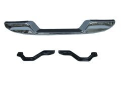 TOYOTA HILUX- PICK UP LN145- 02/05; ARKA TAMPON (NİKELAJLI ALTI BOMBELİ BAĞLANTI BRAKETLERİ İLE) 52105-35180