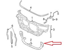 AUDI A4- 02/05; INTERCOOLER TURBO GİRİŞ BORUSU (KELEPÇELİ) 3B0199521G