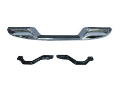 TOYOTA HILUX- PICK UP LN145- 98/01; ARKA TAMPON NİKELAJLI ALTI BOMBELİ (BAĞLANTI BRAKETLERİ İLE) 52105-35180