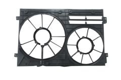 VOLKSWAGEN TOURAN- 03/07; RADYATÖR VE KLİMA FAN DAVLUMBAZI BOŞ GÖVDE (ÇİFTLİ) (300W 363MM) 1K0121205AD