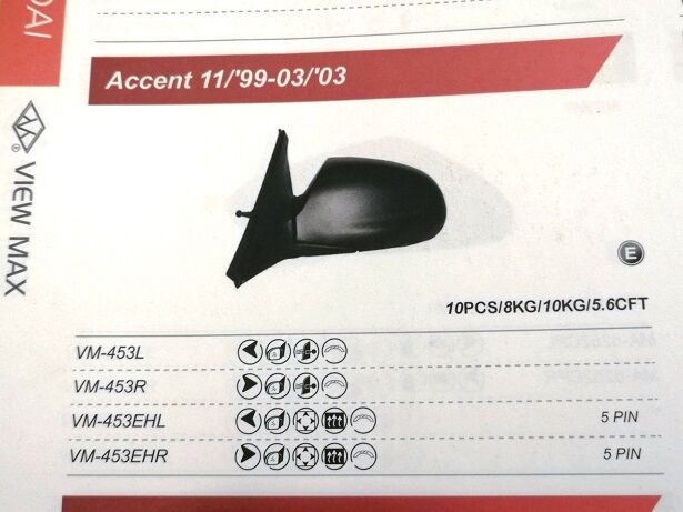AYNA SOL VM453EHL ACCENT (99-02) ELEKTRİKLİ