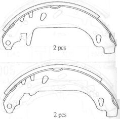 RENAULT TWINGO- 01/02; ARKA FREN PABUCU (90X40)(BRAMAX) 7701202542